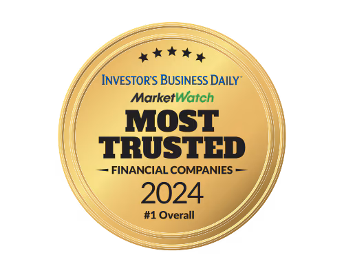 Investor's Business Daily MarketWatch Most Trusted Financial Companies 2024 #1 Overall