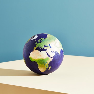 globe on a tabletop